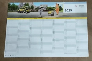 Kalender 2025/2026, Wacker Neuson, Baumaschienen, Schreibtisch, beidseitig - Bild 1 von 2