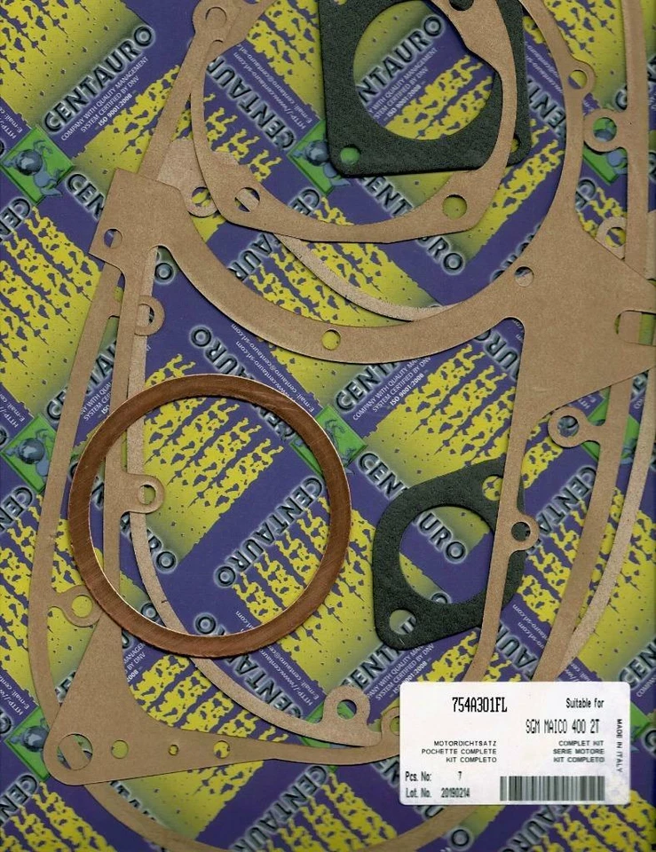 Juego completo de juntas de motor Maico 400 MX años 70 754A301FL Foto 1 de 1