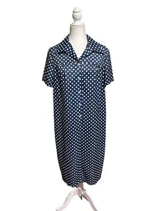 1950's Style Dress Polka Dots Midi Dress Size L Costume Or Everyday Wear - Picture 1 of 8