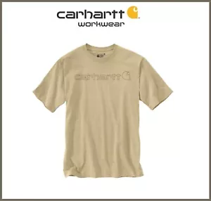 CARHARTT WORKWEAR Kurzarm T-Shirt 103361 Beach Heather Logo RELAXED FIT HEAVY - Bild 1 von 2