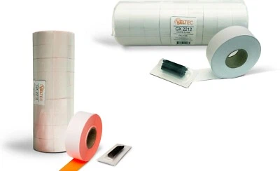 Veltec 2212 Pricing Labels for Garvey/Contact 22-6, 22-7, 22-8 Price Guns + Ink