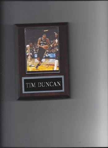 TIM DUNCAN PLAQUE SAN ANTONIO SPURS BASKETBALL NBA Cover