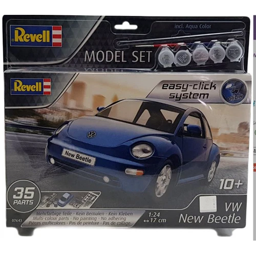 VW NEW BEETLE MODEL SET KIT 1:24 Revell Kit Auto Modellino Nuovo - Immagine 1 di 1