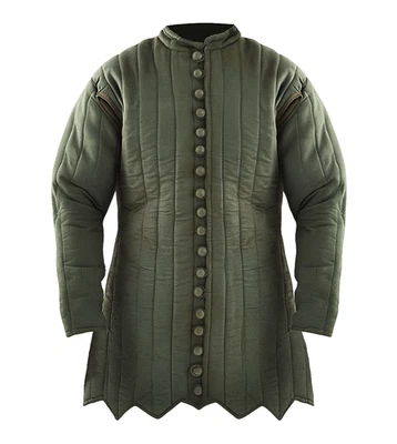 Medieval Padded Gambeson Armor – Quilted Jacket for LARP, Reenactment, SCA - Image 1 of 3