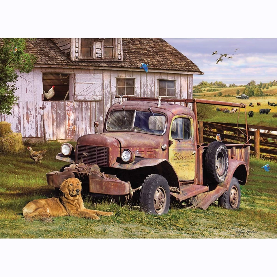 Cobble Hill Summer Truck Jigsaw Puzzle - Image 1 of 1