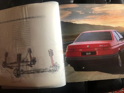 NATALE IDEA REGALO Alfa Romeo 164 DEPLIANT ORIGINALE DELL'EPOCA Foto 1 de 4