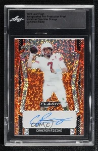 2022 Leaf Flash 1/1 Cameron Rising #BA-CR1 Auto k4s - Picture 1 of 3