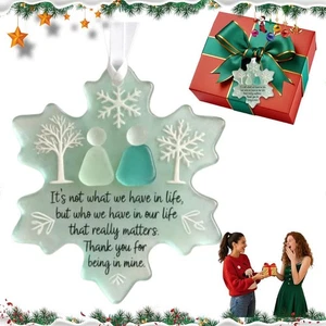 Acrylic Decorations,Snowflake-Shaped Friendship Decor, Christmas Tree Ornaments - Bild 1 von 18