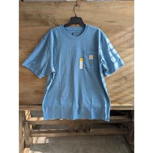 Carhartt Men's Loose Fit Heavyweight Short-Sleeve Pocket T-Shirt K87 HH5 - Picture 1 of 3