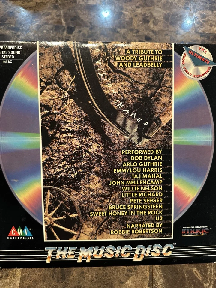 A Vision Shared: A Tribute to Woody Guthrie and Leadbelly (1988) Laserdisc Folk  - Image 1 of 4