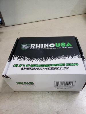 Correas de trinquete retráctiles Rhino EE. UU. (paquete de 2) - 2 pulgadas x 10 pies Foto 1 de 4