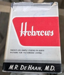 Hebräer Gottes Plan für ein siegreiches Leben M.R. De Haan 1959 Vintage Buch HC DJ - Bild 1 von 7
