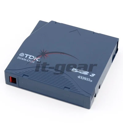 Лента резервная TDK D2406-LTO3AX LTO-3 Ultrium - сертифицированная без ошибок - (лот из 20) - Изображение 1 из 2