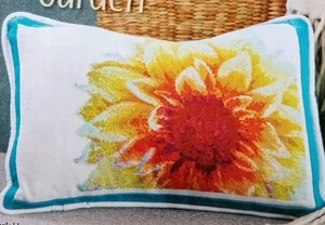 Punto de Cruz "JARDÍN ACUARELA" patrón ~ crisantemo, flor, primavera  - Imagen 1 de 1