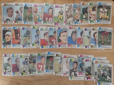 1973 Topps 37-football card lot (from cards 1-200)  w/Renfro/Humphrey/etc  EX/NM - Image 1 of 2