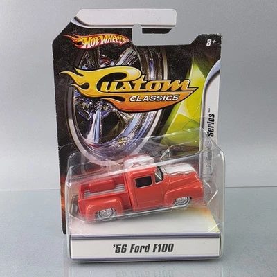 Hot Wheels Custom Classics '56 Ford F100 Orange 1:50 Diecast Fresh Paints 2007 - Image 1 of 4