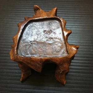 Vintage Hand-Carved Hard Wood Display Stand Pedestal for Collectible 3.25"L - Picture 1 of 5