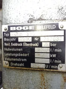 Boge Kolbenkompressor 3,3m³/min, 15 bar 400V - Bild 1 von 10