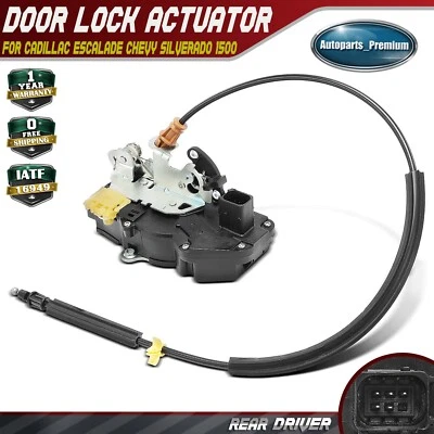 Actuador de bloqueo de puerta del conductor trasero para Cadillac Escalade Chevrolet Silverado 1500 Foto 1 de 4