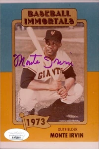 Monte Irvin New York Giants Signed 4x6 Matte Photo JSA Authenticated - Picture 1 of 2