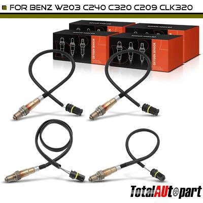 Датчик кислорода O2 для Mercedes-Benz W203 C240 C32 AMG C320 вверх и вниз по течению 4 шт. - Изображение 1 из 4