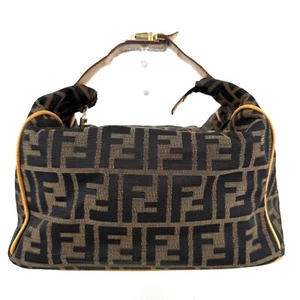 FENDI Zucca Bolso de Mano Bolso de Mano Tamaño Grande Lona Epi Auténtico F05-0206 - Imagen 1 de 24