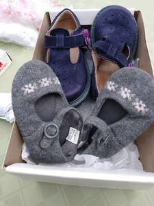 2 Pair Of Infant Shoes, Baby Deer And Elefanten - Picture 1 of 11