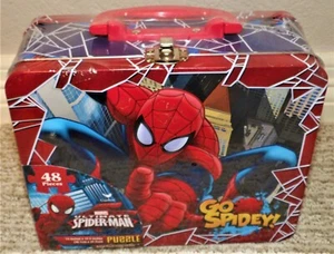 "Go Spidey"" 3D Spiderman Lunchbox con rompecabezas de Marvel Comics - NUEVO - Imagen 1 de 2