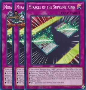 Yugioh! 3x Miracle of the Supreme King AGOV-EN068 Common 1st Ed NM