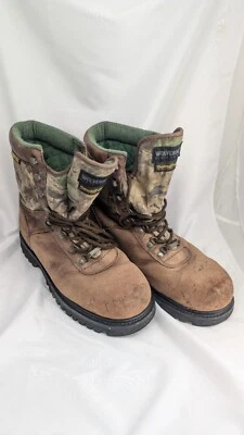 Botas de caza Wolverine Goretex Thinsulate camufladas aisladas para hombre talla 13, 10 pulgadas Foto 1 de 4