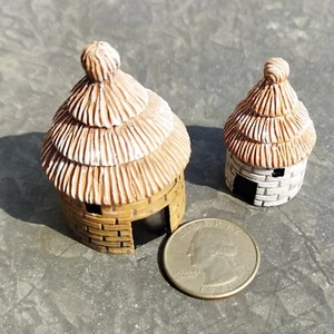 2 piezas Casa de resina para bonsái/jardín en miniatura/terrarios (muy pequeño) pj23310 - Imagen 1 de 3