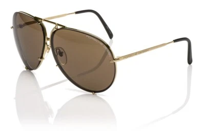 Gafas de sol Porsche Design P8478 icónicas A - dorado claro/marrón + lentes adicionales Foto 1 de 4