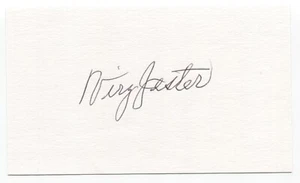 Virgil Jester Signed 3x5 Index Card Baseball Autographed Boston Braves  - Picture 1 of 2