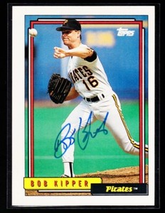 1992 Topps Bob Kipper Signed Autograph #64 Baseball Card