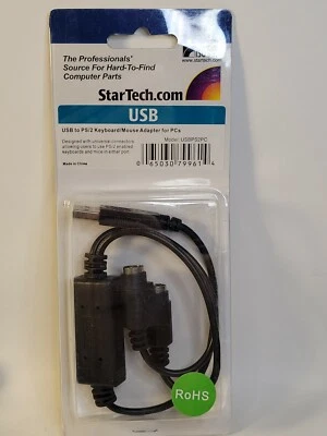 startech.com usb to ps/2 keyboard/mouse adapter for pcs - Image 1 of 4