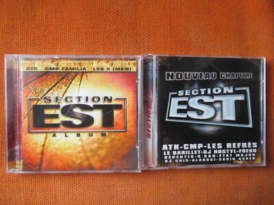LOT 2 CD – SECTION EST : ALBUM + NOUVEAU CHAPITRE – COMPILATION HIP HOP FRANCE - Photo 1/4