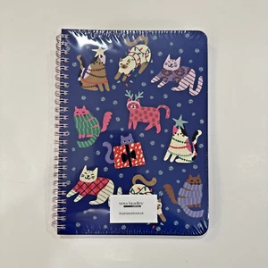 NWT Vera Bradley Small Spiral Notebook w/ Pocket Catnip Christmas College Ruled - Picture 1 of 5