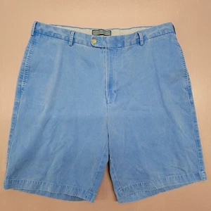 Pantalones cortos de golf Peter Millar Winston de sarga lavada para hombre talla 36 azul cielo frente plano - Imagen 1 de 6