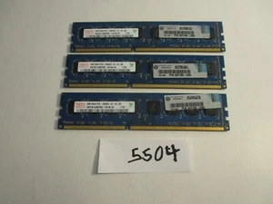 Hynix LOT of 3X4GB=12Gb PC3-10600 1333Mhz DDR3 DESKTOP MEMORY RAM (5504) - Picture 1 of 4