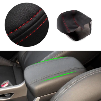 Se adapta a Kia Sportage 2011-2016 micro cuero consola central reposabrazos tapa cubierta negra Foto 1 de 4