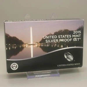2015 US Mint Silver Proof Set – 14 Coin Set with Original Box & COA - Picture 1 of 8