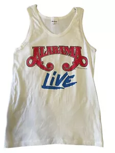 Vintage Tank Top Alabama Live Gr. S weiß 1988 Tour 80er Rock siehe Maße - Bild 1 von 8