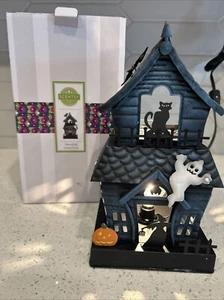 SCENTSY HAUNTING GOOD TIME Halloween Spukhaus Metall Full Size Wärmer - Bild 1 von 11