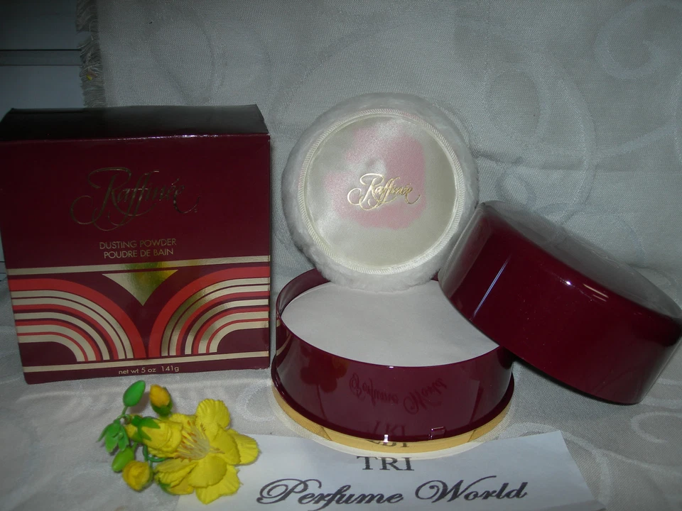 RAFFINEE Perfumed Dusting Powder 5oz Discontinued/rare With Box*