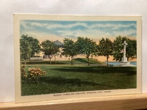 Murney Tower e Cenotafio: Kingston Ontario, Canada - Cartolina d'epoca - Foto 1 di 3