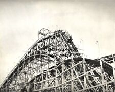 1930 GRAND CYCLONE WOOD ROLLER COASTER CONEY ISLAND ASTROLAND PHOTO PARC D'ATTRACTIONS
