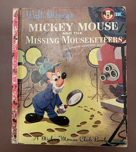 "A” First Edition GOLDEN BOOK Mickey Mouse & The Missing Mouseketeers 1956 - Picture 1 of 4
