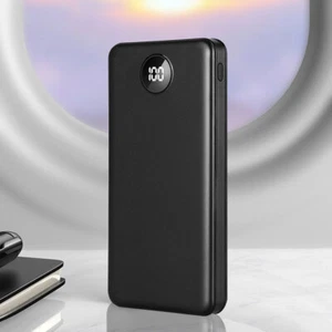 2x Caricabatterie per iPhone Samsung PowerBank USB C 20000+mah Power Bank Esterno - Foto 1 di 10