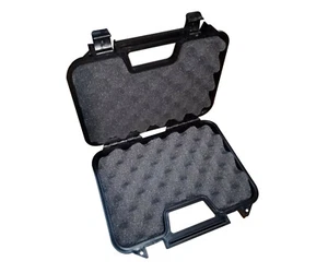 Airsoft Pistol Case Hard carry Soft Foam Hunting Sport Weapon Storage 31cm Black - Picture 1 of 9