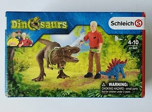 Schleich Dinosaurs T-Rex Attack Play Set 41465 action figure and 2 dinosaurs NEW - Picture 1 of 6